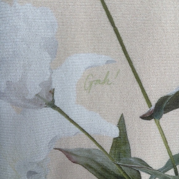 Lisa Says Gah Zelda Midi Dress in Floral Mesh Size S - Picture 6 of 6